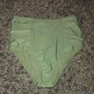 Arie High Waisted Olive Green Bikini Bottoms